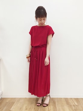 「A part by（アパートバイ）のアイテム（バングル/リストバンド）」を使った、hikariさん（レディース・153cm）の夏コーディネート