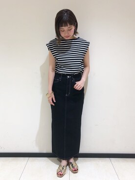 「A part by（アパートバイ）のアイテム（バングル/リストバンド）」を使った、hikariさん（レディース・153cm）の夏コーディネート