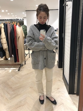 「アイテム（イヤリング）」を使った、hikariさん（レディース・153cm・20代）の秋コーディネート