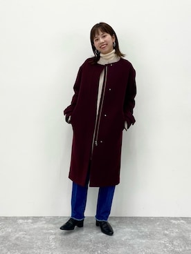 「アパートバイローリーズ」｜「アイテム（その他アウター）」を使った、hikariさん（レディース・153cm）の秋コーディネート