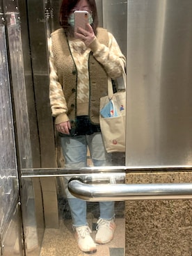 「SPAO（スパオ）のアイテム（その他アウター）」を使った、karin さん（レディース・157cm）の冬コーディネート