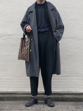「my beautiful landlet（マイビューティフルランドレット）のアイテム（その他アウター）」を使った、たくろーさん（メンズ・172cm）の春コーディネート