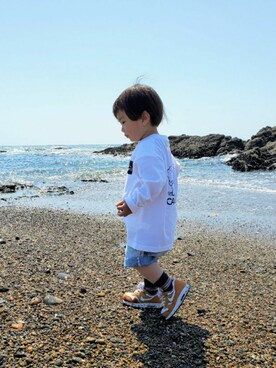 「CAMP7」｜「アイテム（その他）」を使った、r-kunさん（キッズ・80cm）の春コーディネート