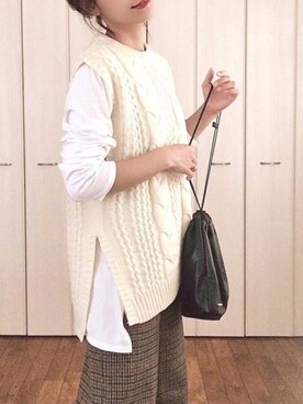 くつまるさん（レディース・162cm）の秋コーディネート