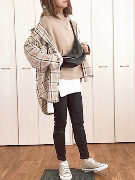 くつまるさん（レディース・162cm）の秋コーディネート