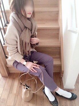 くつまるさん（レディース・161cm）の冬コーディネート