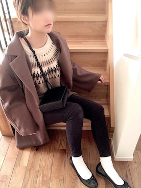 くつまるさん（レディース・161cm）の冬コーディネート