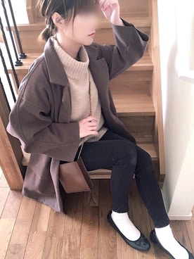 くつまるさん（レディース・161cm）の冬コーディネート