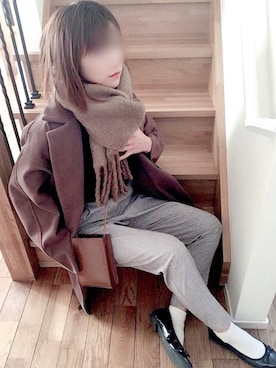 「vincentのアイテム」を使った、くつまるさん（レディース・161cm）の冬コーディネート