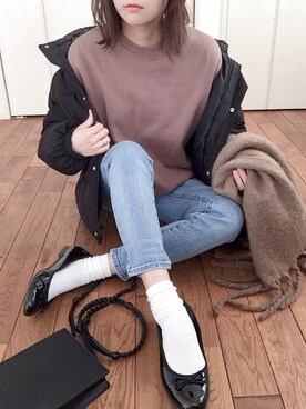 くつまるさん（レディース・161cm）の冬コーディネート