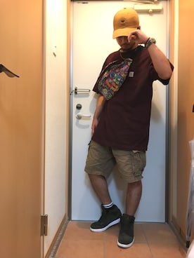 「go slow caravan」｜「アイテム（アナログ腕時計）」を使った、coney11さん（メンズ・170cm）の秋コーディネート