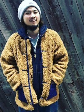 「goslowcaravan」｜「アイテム（ブルゾン）」を使った、coney11さん（メンズ・170cm）の春コーディネート
