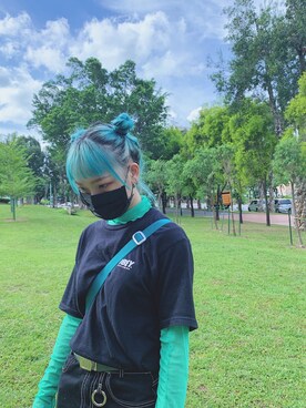 「OBEY」｜lymtaleさん（レディース・157cm）の夏コーディネート