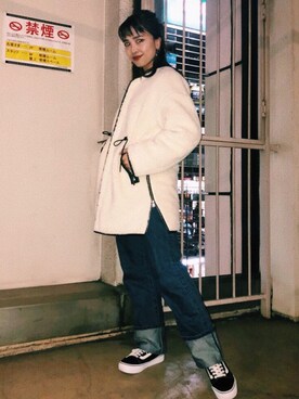 「PUBLIC TOKYO（パブリックトウキョウ）のアイテム（その他アウター）」を使った、RINさん（レディース・164cm）の秋コーディネート