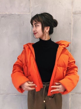 「Down Jacket 」｜RINさん（レディース・164cm）の秋コーディネート