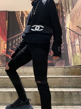 「BALENCIAGA」｜「アイテム（その他トップス）」を使った、眠さん（メンズ・170cm）の冬コーディネート
