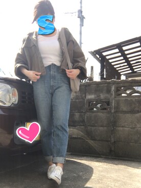 「CONVERSE（コンバース）のCONVERSE コンバース ジャック パーセル / JACK PURCEL（スニーカー）」を使った、Sатоко⋆*さん（レディース・156cm）の春コーディネート