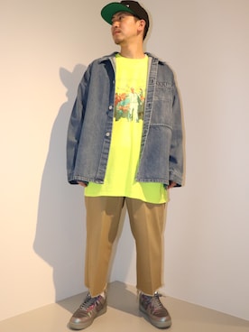 「soe（ソーイ）のアイテム（ジャケット/アウター）」を使った、LHP福岡店 staffさん（メンズ・165cm）の春コーディネート