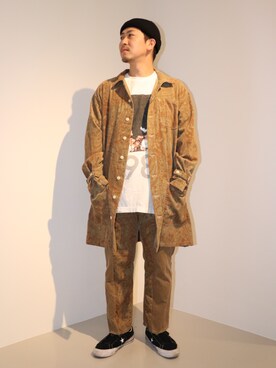 「aie」｜「アイテム（Tシャツ/カットソー）」を使った、LHP福岡店 staffさん（メンズ・165cm）の春コーディネート