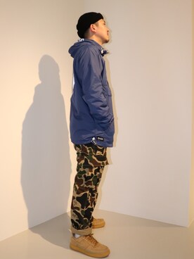 「RIPNDIP（リップンディップ）のアイテム」を使った、LHP福岡店 staffさん（メンズ・165cm）の春コーディネート