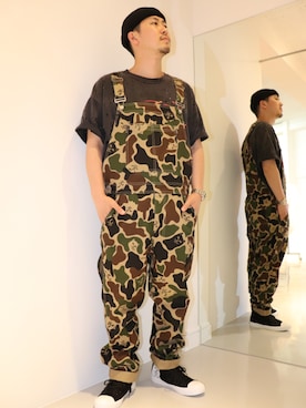 「RIPNDIP（リップンディップ）のアイテム」を使った、LHP福岡店 staffさん（メンズ・165cm）の春コーディネート