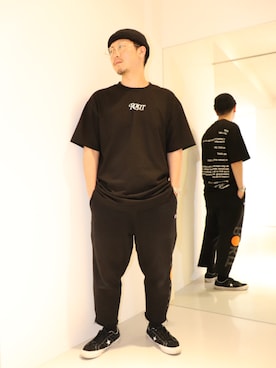 「CONS SBのアイテム」を使った、LHP福岡店 staffさん（メンズ・165cm）の夏コーディネート