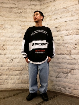 「FILA（フィラ）のアイテム（スニーカー）」を使った、LHP福岡店 staffさん（メンズ・165cm）の秋コーディネート