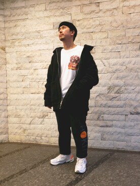 「LONELY/論理（ロンリー）のアイテム（トップス）」を使った、LHP福岡店 staffさん（メンズ・165cm）の秋コーディネート