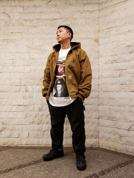 「Carhartt WIP（カーハートダブリューアイピー）のアイテム（ジャケット/アウター）」を使った、LHP福岡店 staffさん（メンズ・165cm）の秋コーディネート