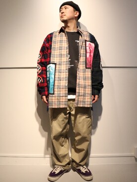 「Liberaiders（リベレイダース）のアイテム」を使った、LHP福岡店 staffさん（メンズ・165cm）の春コーディネート