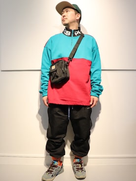 「RIPNDIP（リップンディップ）のアイテム」を使った、LHP福岡店 staffさん（メンズ・165cm）の春コーディネート