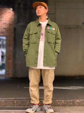 「Liberaiders（リベレイダース）のアイテム」を使った、LHP福岡店 staffさん（メンズ・165cm）の春コーディネート