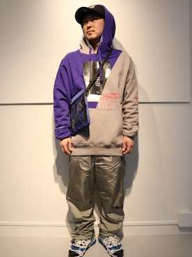 「ROKIT（ロキット）のアイテム（トップス）」を使った、LHP福岡店 staffさん（メンズ・165cm）の春コーディネート