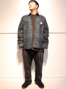 「Carhartt WIP（カーハートダブリューアイピー）のアイテム（トップス）」を使った、LHP福岡店 staffさん（メンズ・165cm）の秋コーディネート