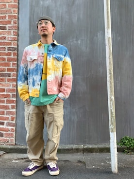 「Levi's（リーバイス）のアイテム（ブルゾン）」を使った、LHP福岡店 staffさん（メンズ・165cm）の春コーディネート
