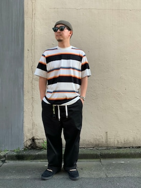 「Carhartt WIP（カーハートダブリューアイピー）のアイテム（財布/小物）」を使った、LHP福岡店 staffさん（メンズ・165cm）の春コーディネート