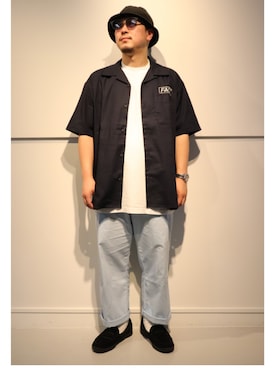 「FACT.（ファクト）のアイテム」を使った、LHP福岡店 staffさん（メンズ・165cm）の夏コーディネート