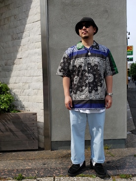 「NOT COMMON SENSE（ノットコモンセンス）のアイテム」を使った、LHP福岡店 staffさん（メンズ・165cm）の夏コーディネート