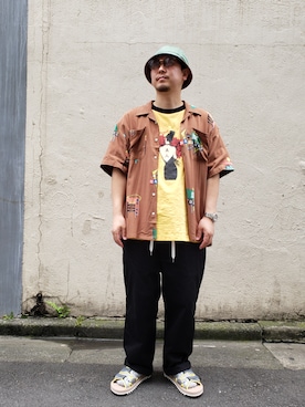 「Liberaiders（リベレイダース）のアイテム」を使った、LHP福岡店 staffさん（メンズ・165cm）の夏コーディネート
