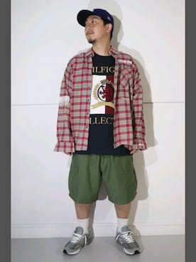 「mindseeker（マインドシーカー）のアイテム」を使った、LHP福岡店 staffさん（メンズ・165cm）の夏コーディネート