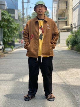 「TENBOX（テンボックス）のアイテム（トップス）」を使った、LHP福岡店 staffさん（メンズ・165cm）の夏コーディネート