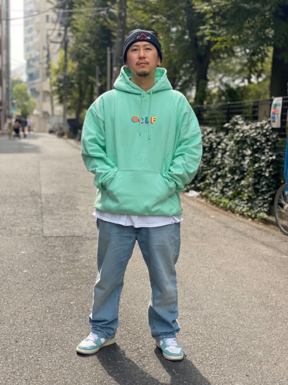 【GOLF WANG】★フーディ ★コラボ ★レイダース ★関税込 GOLF WANG（ゴルフワン）の「GOLFWANG/ゴルフワン/サッカー