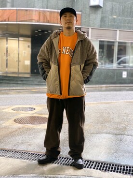 「NIKE（ナイキ）のアイテム（ブルゾン）」を使った、LHP福岡店 staffさん（メンズ・165cm）の秋コーディネート