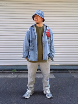 「thisisneverthat（ディスイズネバーザット）のアイテム（ジャケット/アウター）」を使った、LHP福岡店 staffさん（メンズ・165cm）の秋コーディネート