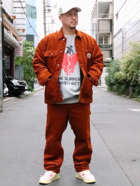 「Carhartt WIP（カーハートダブリューアイピー）のアイテム（ジャケット/アウター）」を使った、LHP福岡店 staffさん（メンズ・165cm）の秋コーディネート