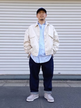 「Levi's RED（リーバイスレッド）のアイテム」を使った、LHP福岡店 staffさん（メンズ・165cm）の冬コーディネート