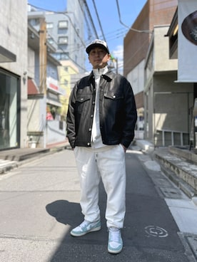 「FLAGSTUFF（フラグスタフ）のアイテム（ジャケット/アウター）」を使った、LHP福岡店 staffさん（メンズ・165cm）の春コーディネート