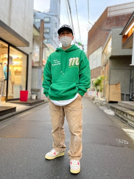 「M.E.D.M（エムイーディーエム）のアイテム」を使った、LHP福岡店 staffさん（メンズ・165cm）の春コーディネート