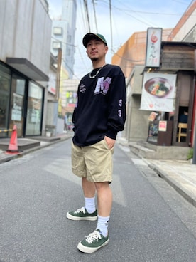 「M.E.D.M（エムイーディーエム）のアイテム」を使った、LHP福岡店 staffさん（メンズ・165cm）の春コーディネート