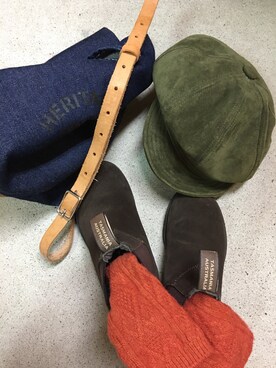 「HERITAGE LEATHER（ヘリテージレザー）のアイテム」を使った、senaさん（レディース・150cm）の秋コーディネート